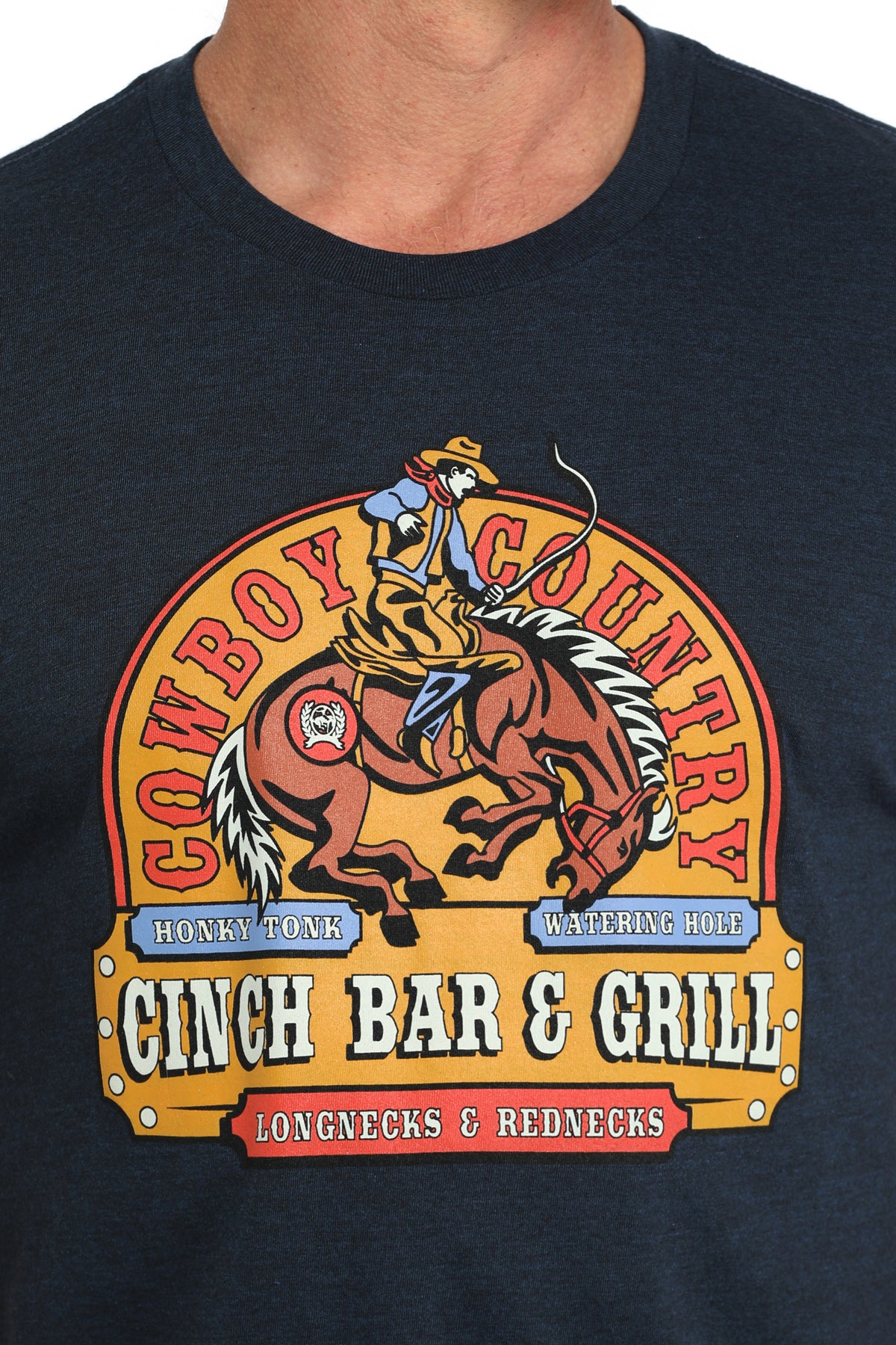 CINCH Men's Navy Short Sleeve Tee