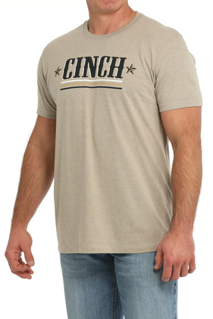 CINCH Men's Cream Short Sleeve Tee