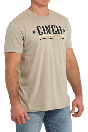 CINCH Men's Cream Short Sleeve Tee