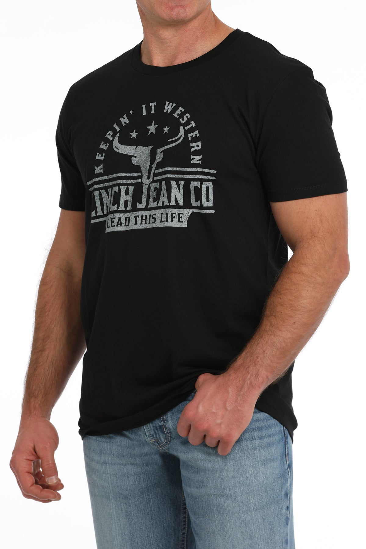 CINCH Men's Black Short Sleeve Tee