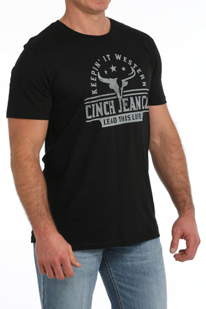 CINCH Men's Black Short Sleeve Tee