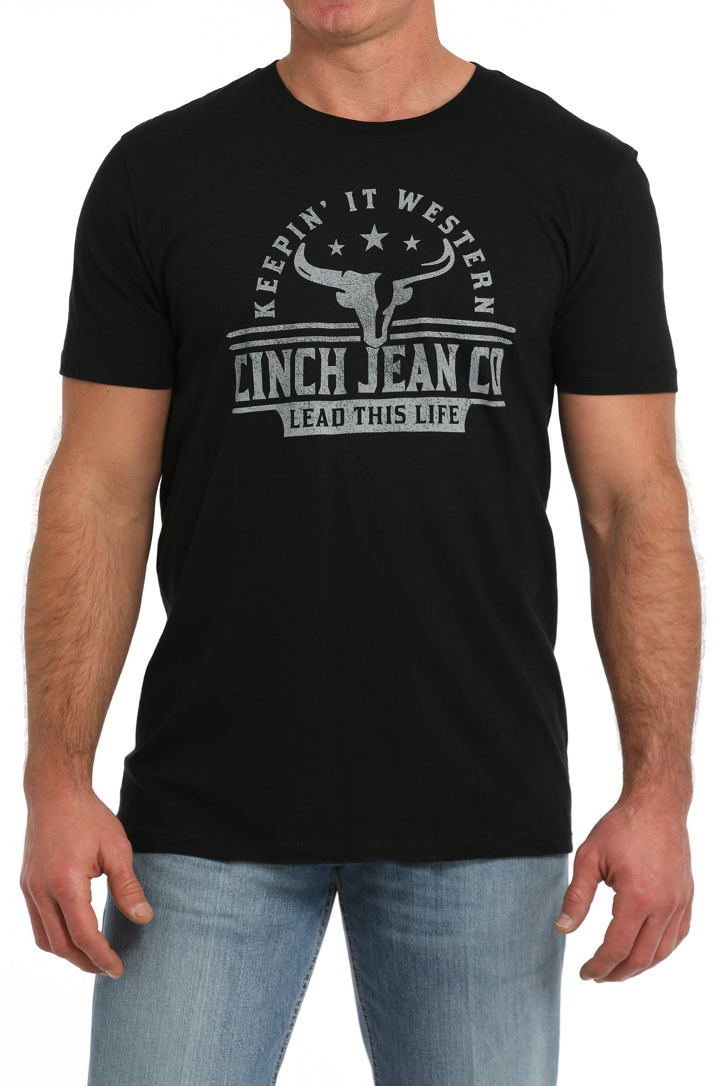 CINCH Men's Black Short Sleeve Tee