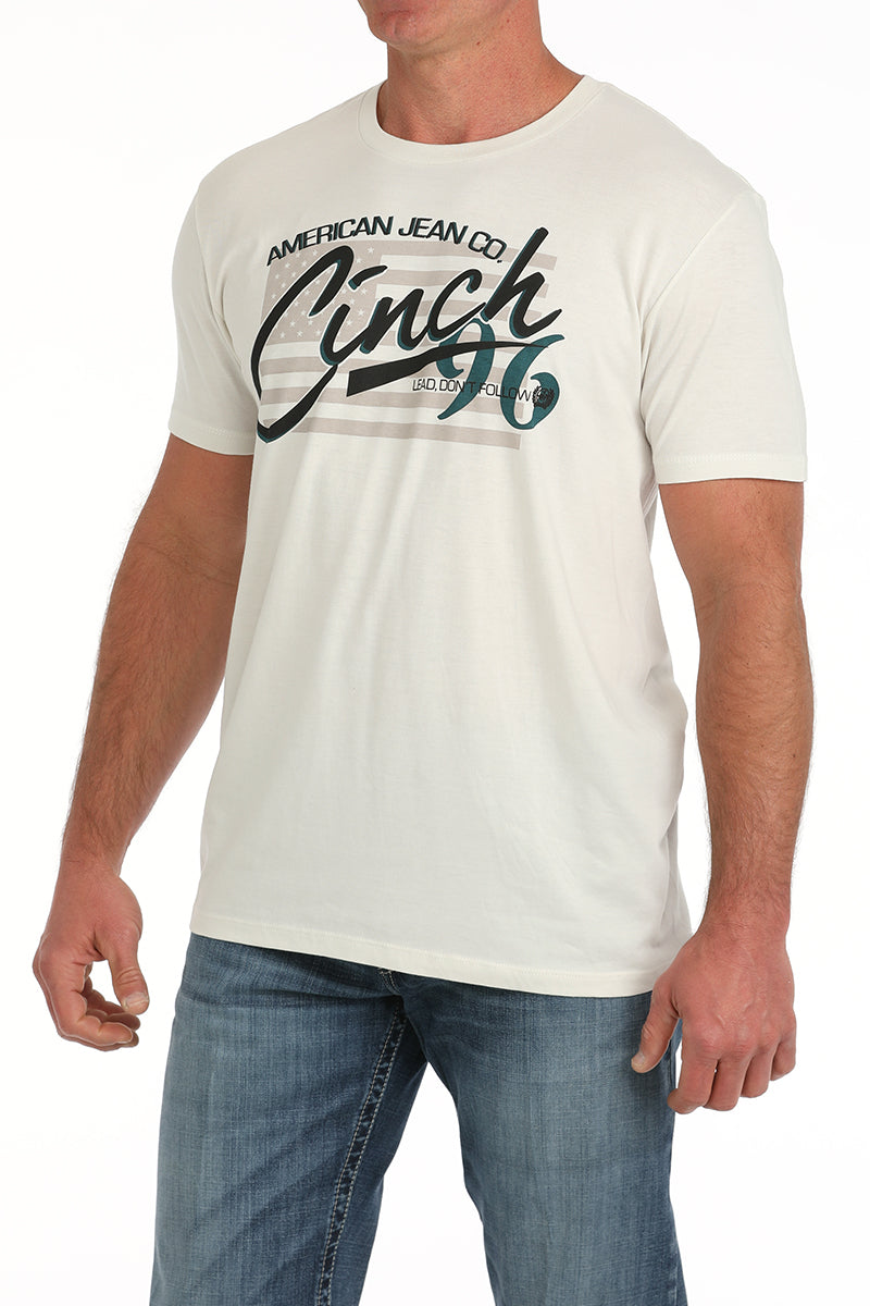 CINCH Men's Cream Tee