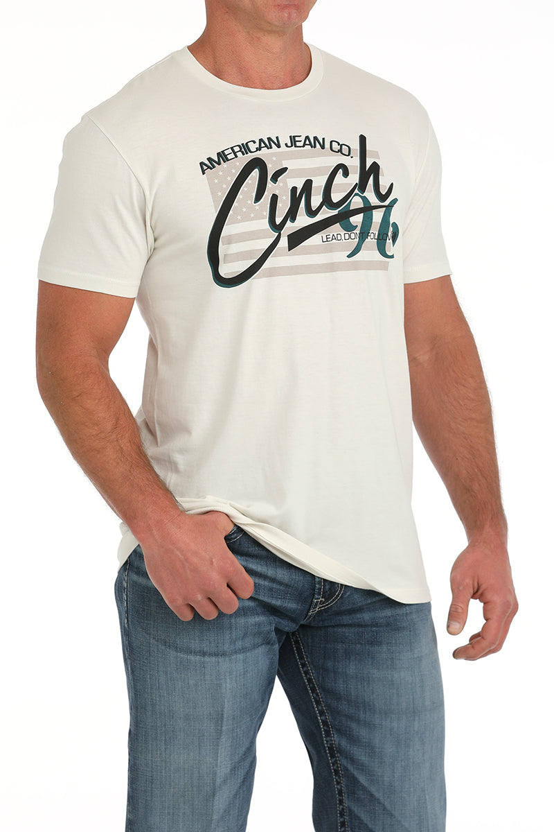 CINCH Men's Cream Tee