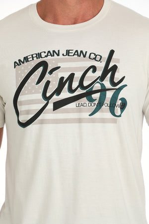 CINCH Men's Cream Tee
