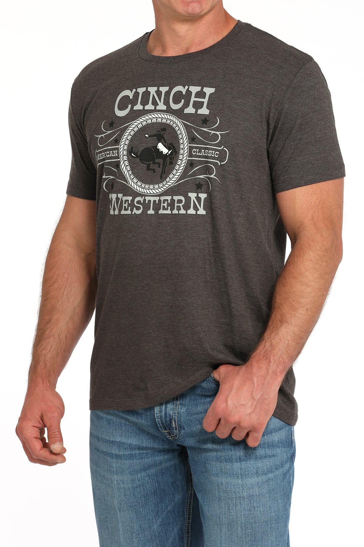 CINCH Men's Charcoal Tee