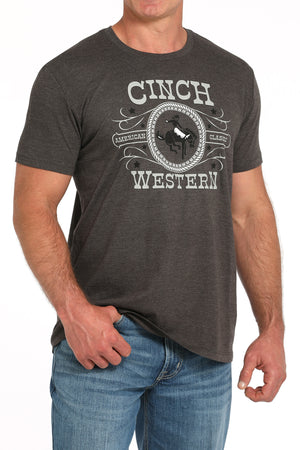 CINCH Men's Charcoal Tee