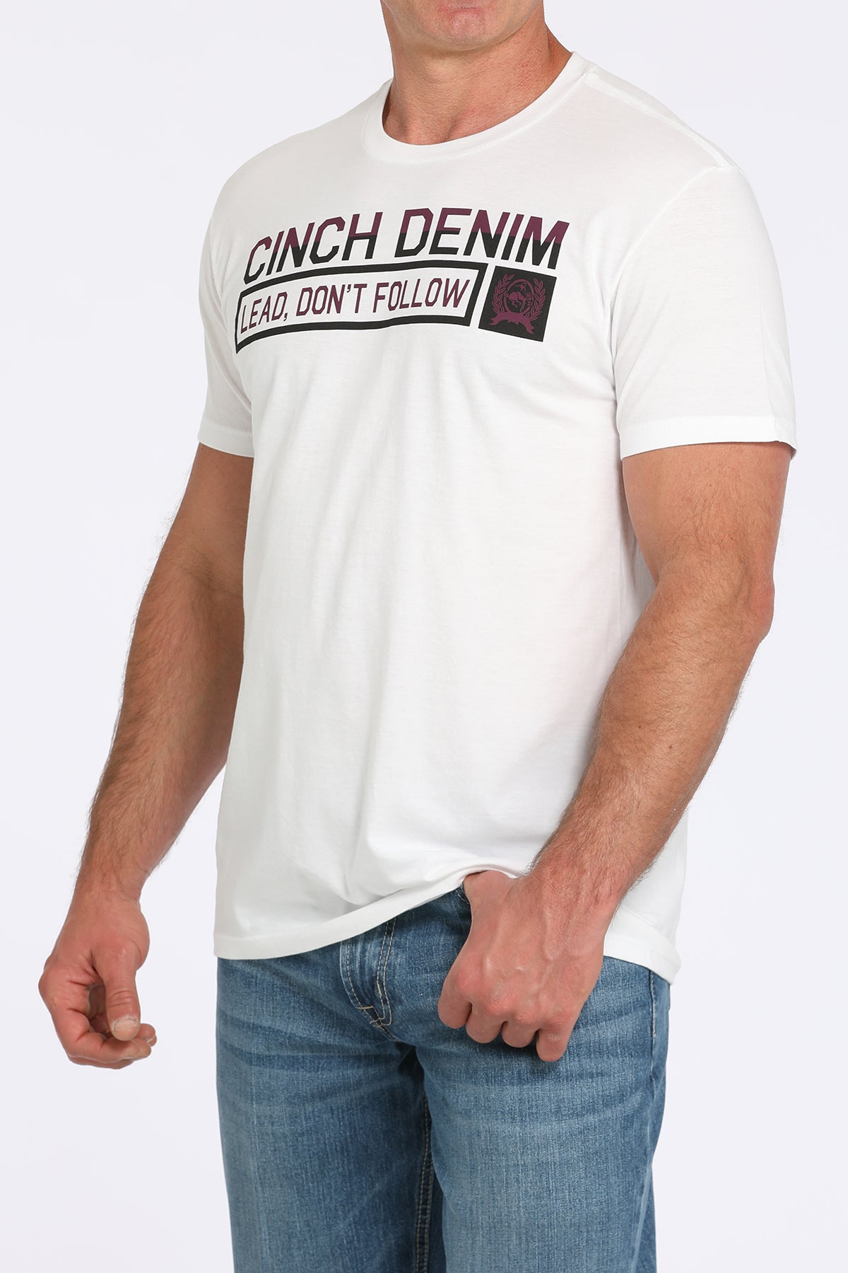 CINCH Men's White Tee