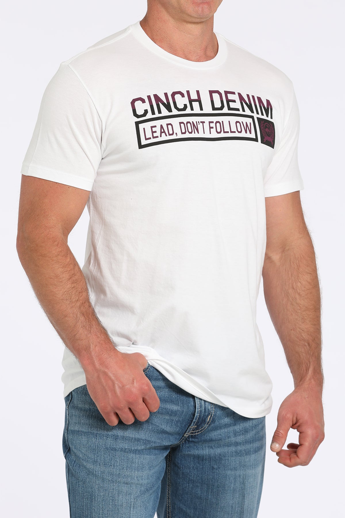 CINCH Men's White Tee