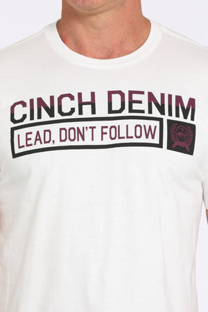 CINCH Men's White Tee