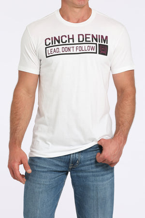 CINCH Men's White Tee