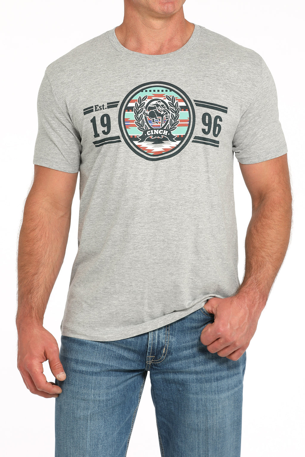 CINCH Men's Grey Tee