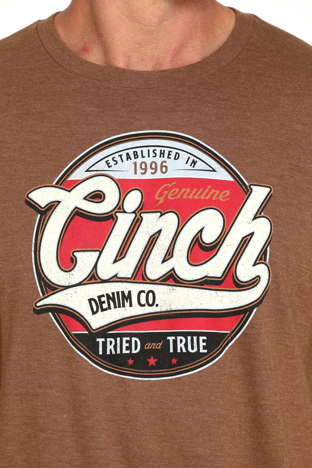 CINCH Men's Brown Tee
