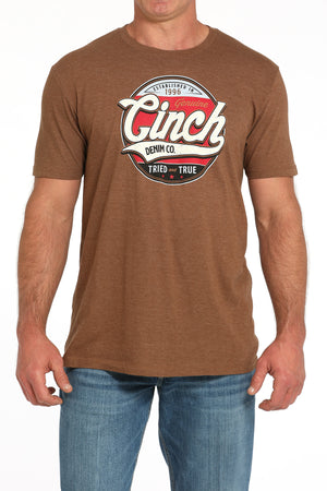 CINCH Men's Brown Tee
