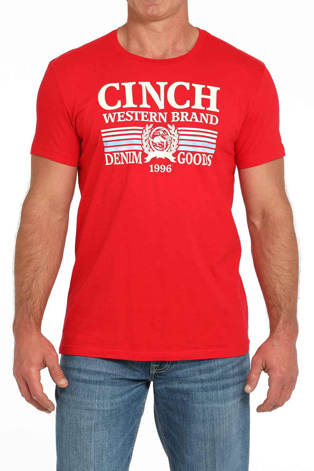 CINCH Men's Red S/S Tee