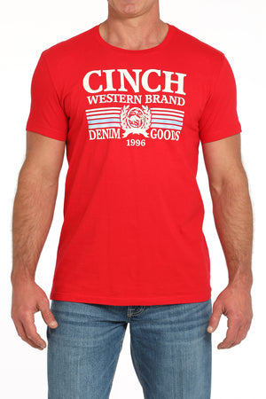 CINCH Men's Red S/S Tee