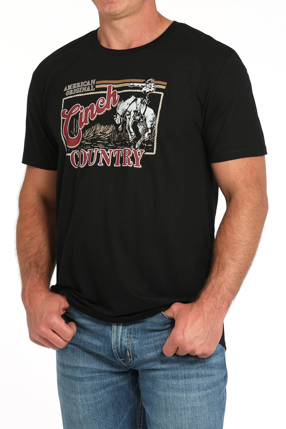 CINCH Men's Black Tee