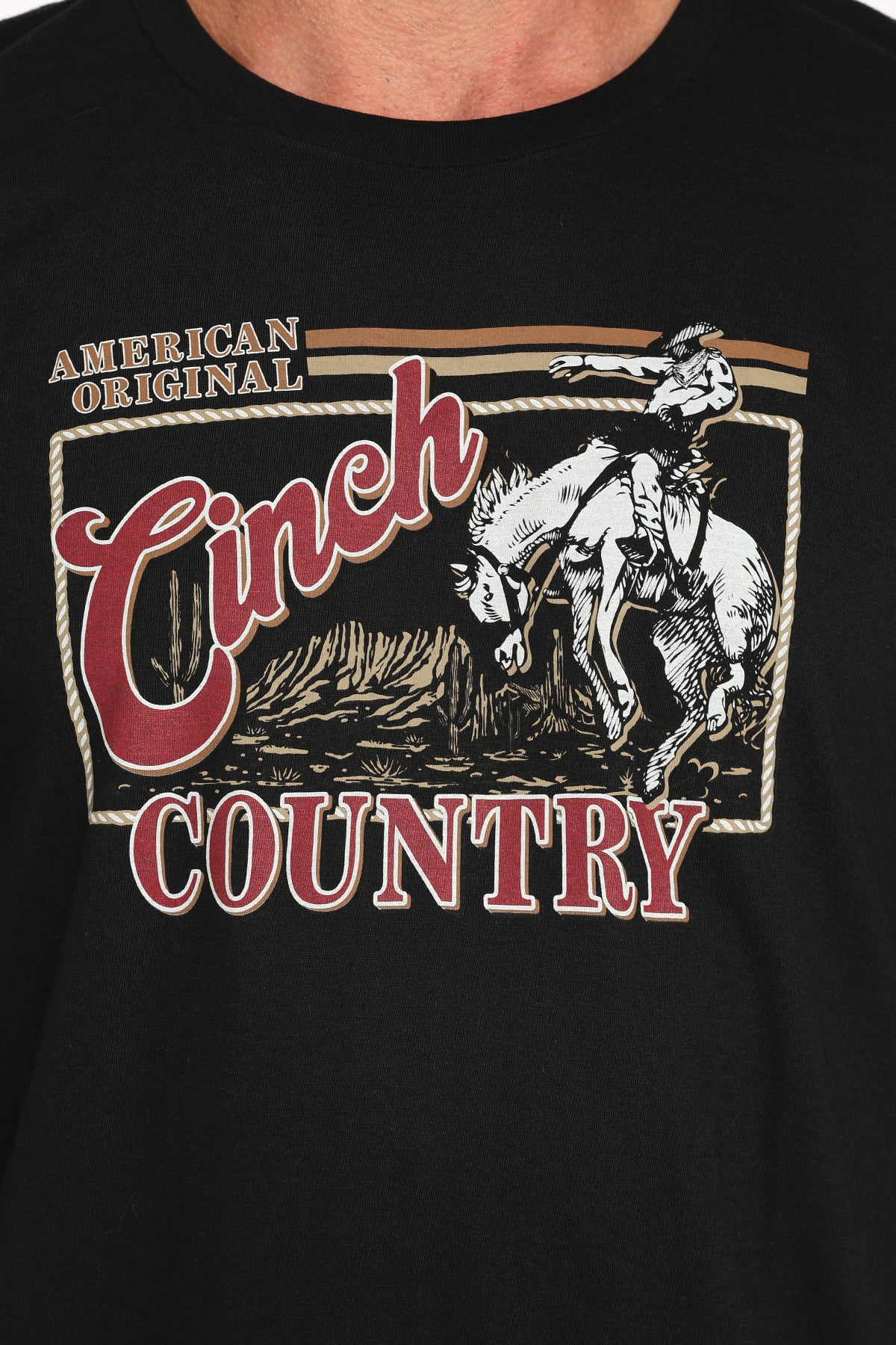 CINCH Men's Black Tee