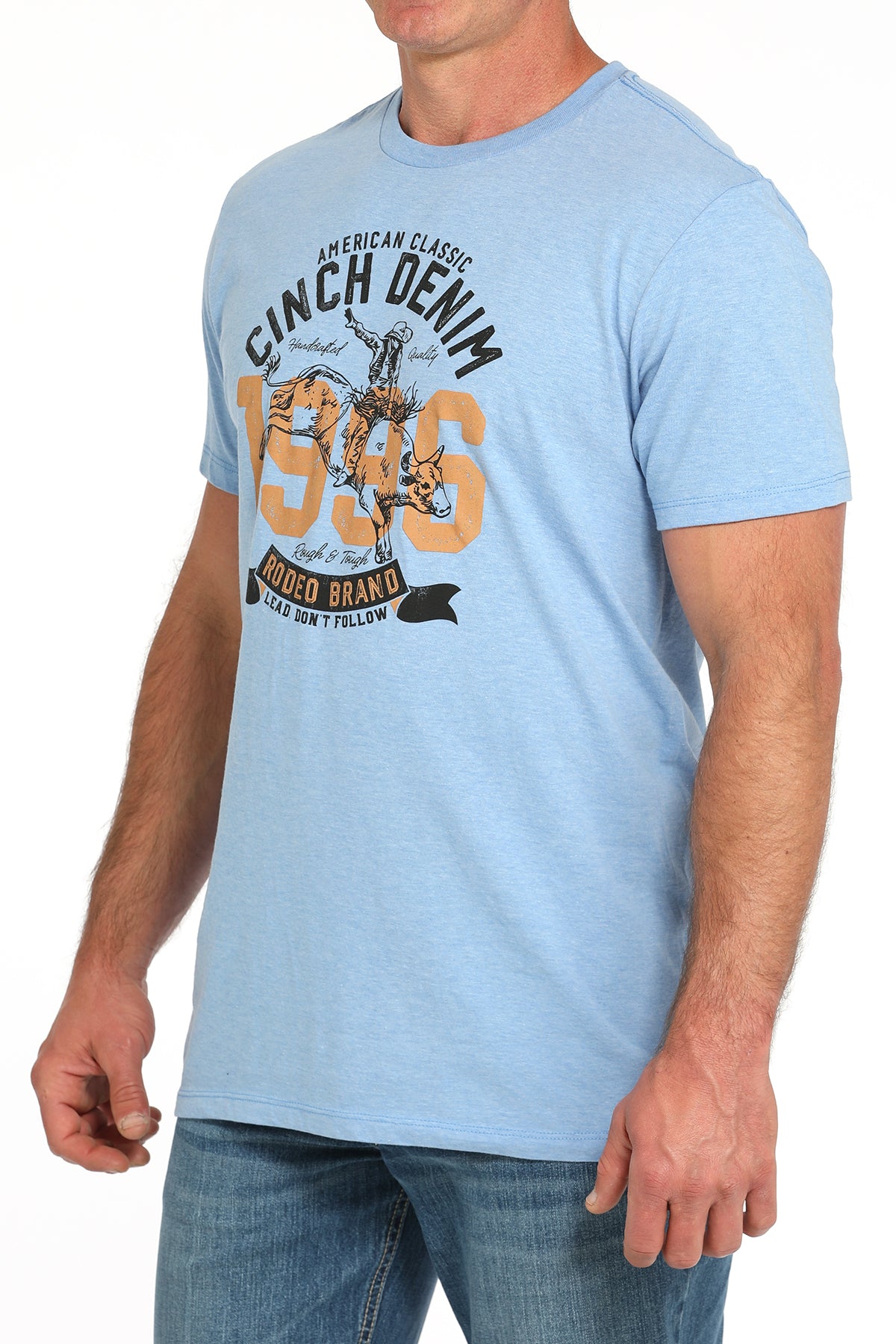 CINCH Men's Light Blue Tee
