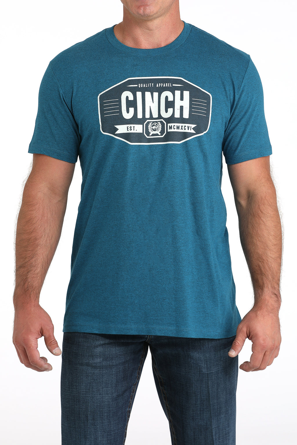 CINCH Men's Teal Tee
