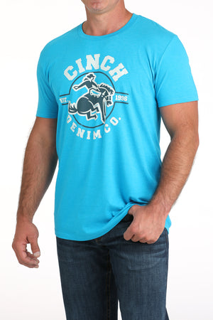 CINCH Men's Blue S/S Tee