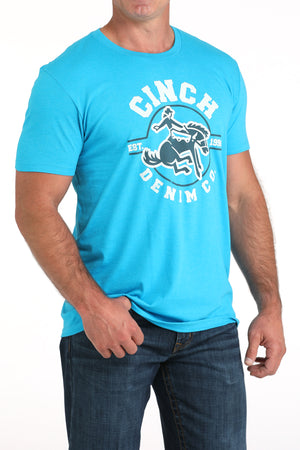 CINCH Men's Blue S/S Tee