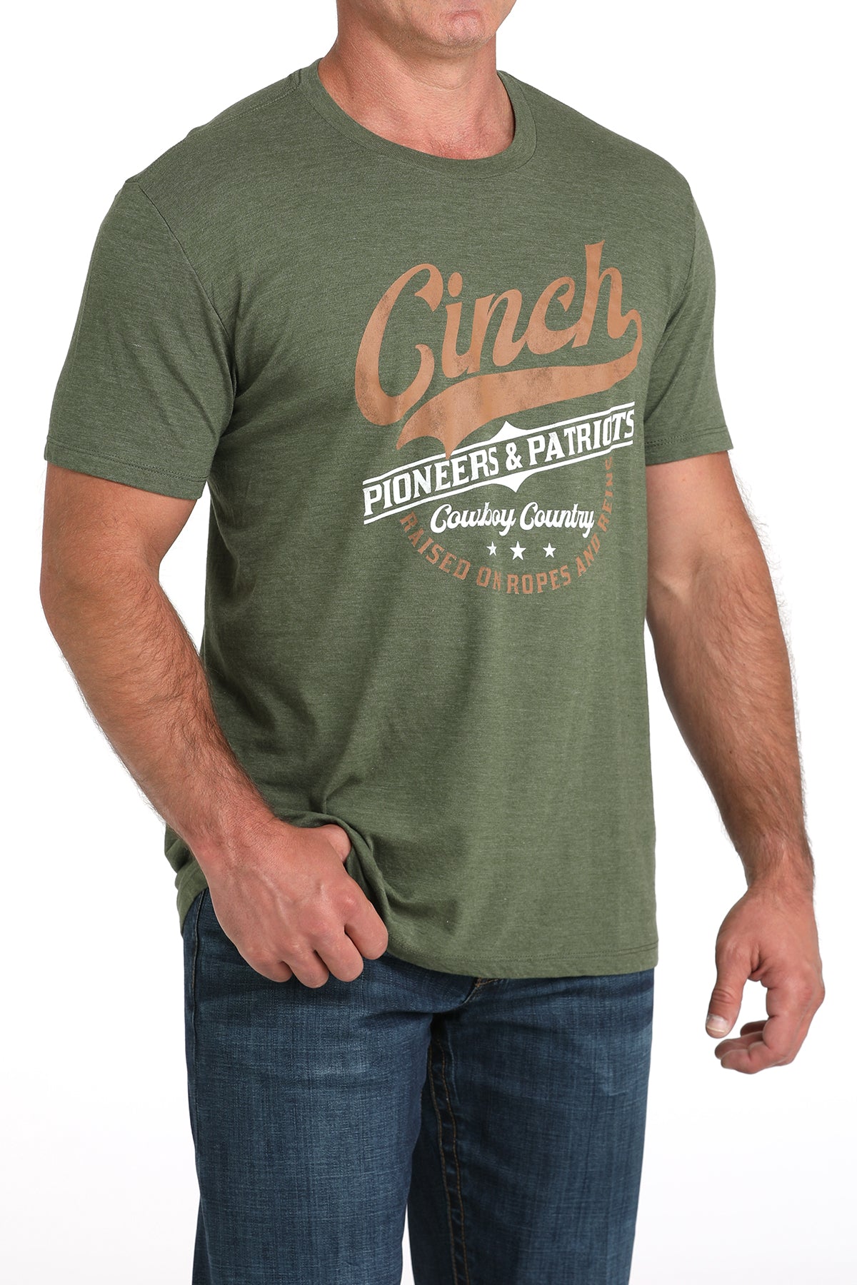 CINCH Men's Olive S/S Tee