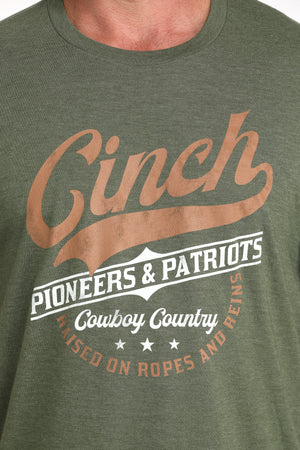 CINCH Men's Olive S/S Tee