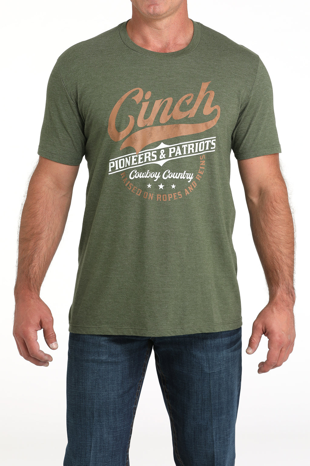 CINCH Men's Olive S/S Tee