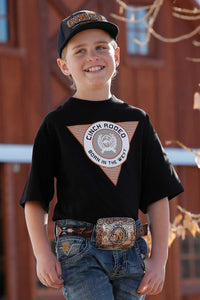 CINCH Boy's Black S/S Tee