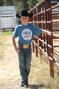 CINCH Boy's Blue Tee