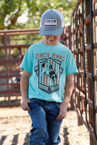 CINCH Boy's Teal Tee