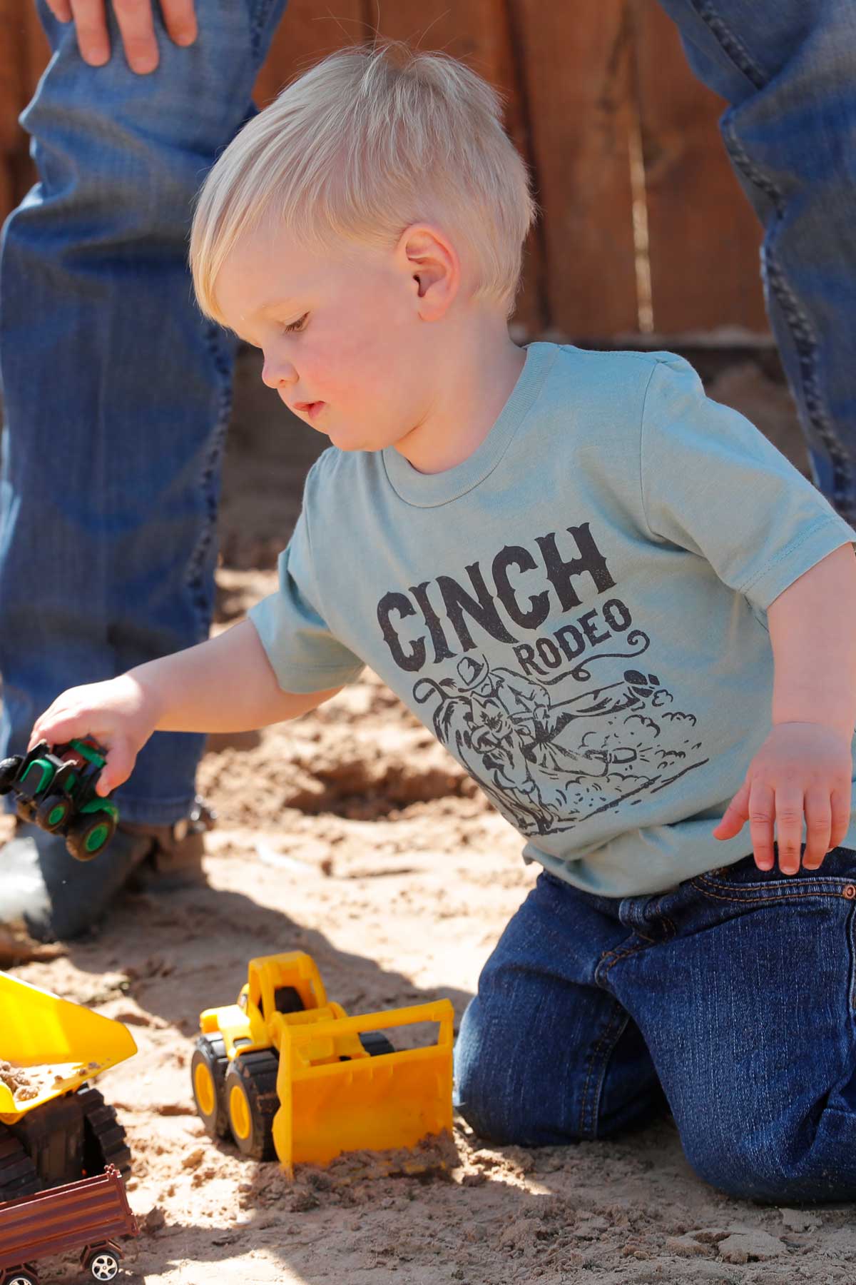CINCH Boy's Green S/S Tee