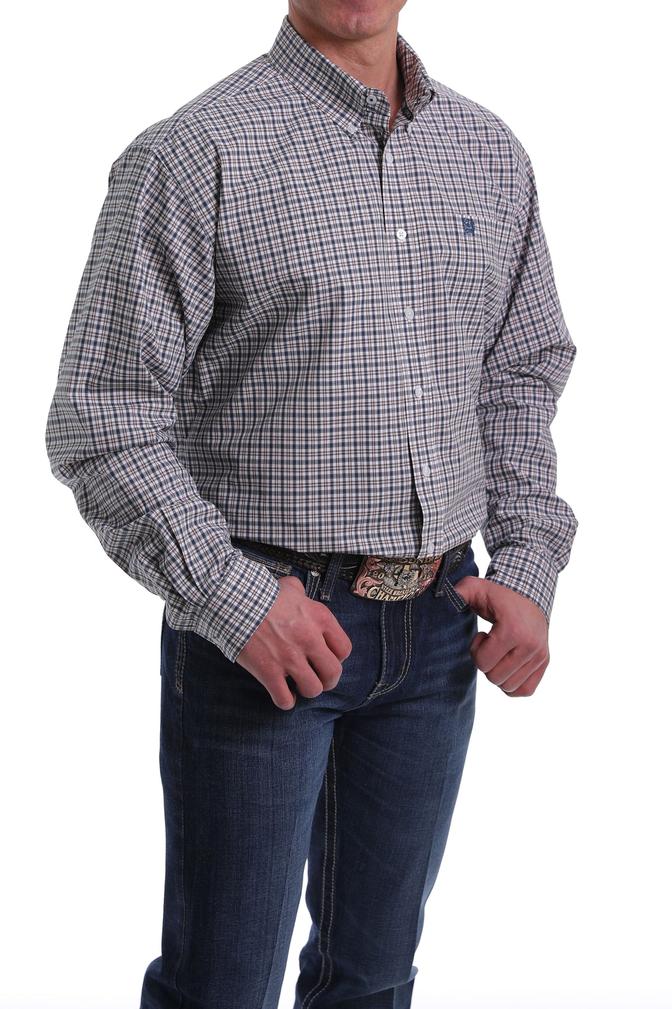 CINCH Men's L/S Plaid Button-Down Western Shirt