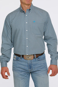 CINCH Men's Navy L/S Button-Down Western Shirt