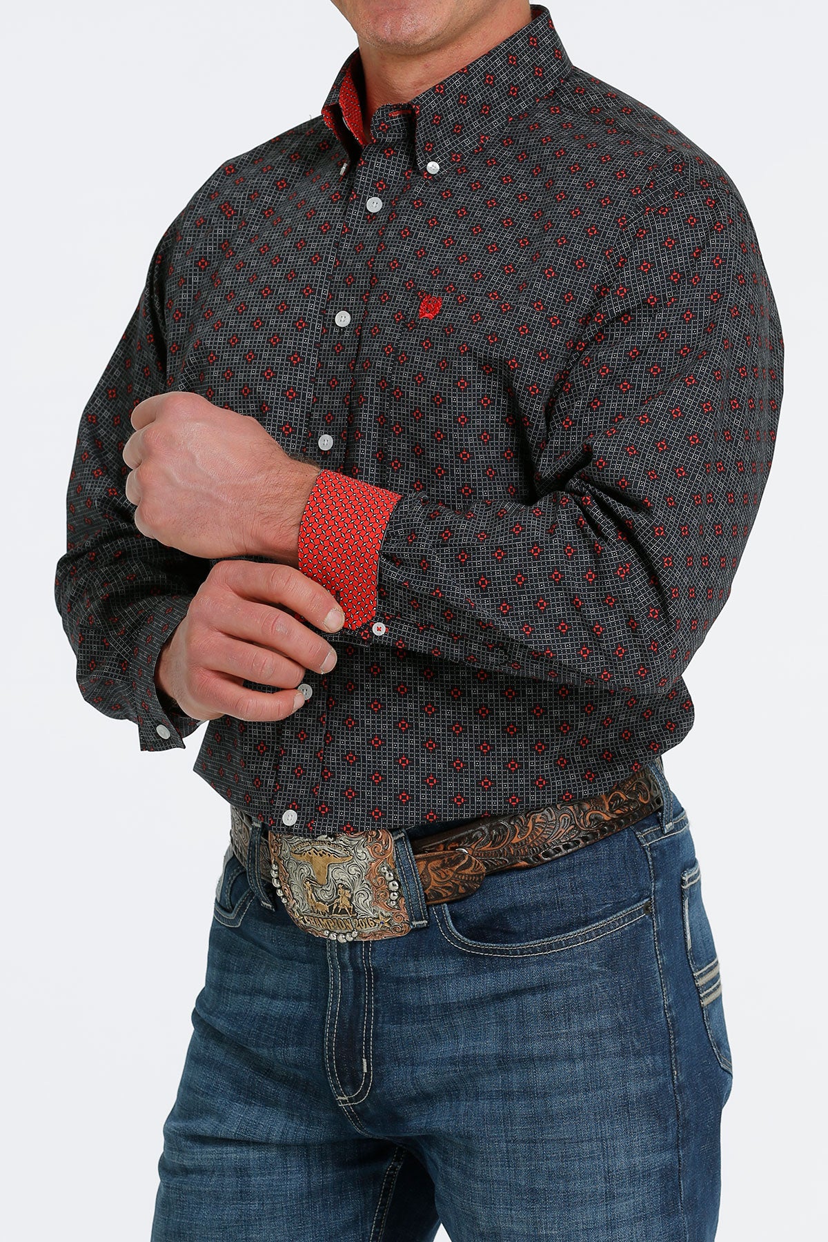 CINCH Men's Black Button-Down Western Shirt