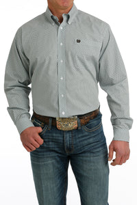 CINCH Men's Light Blue Button-Down Western Shirt