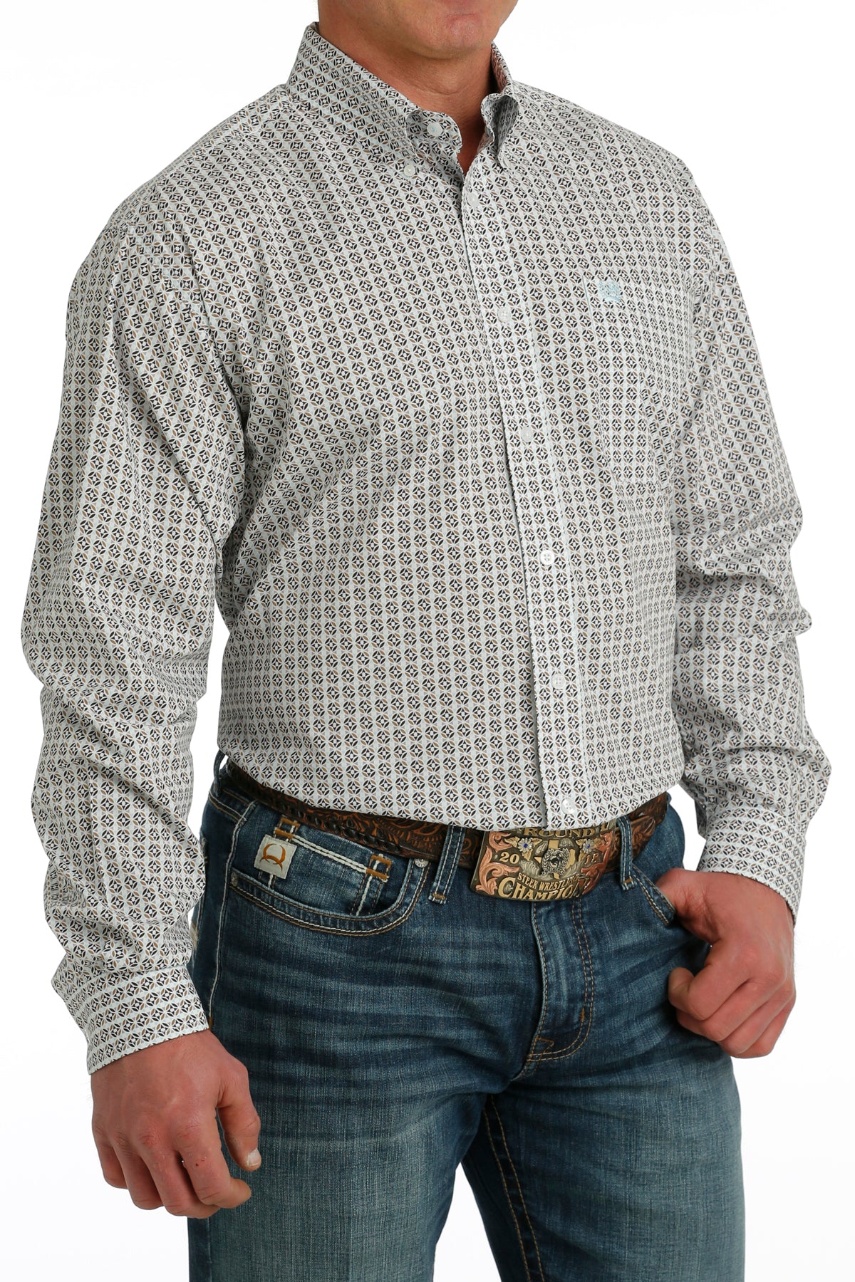 CINCH Men's Plaid Button-Down Western Shirt