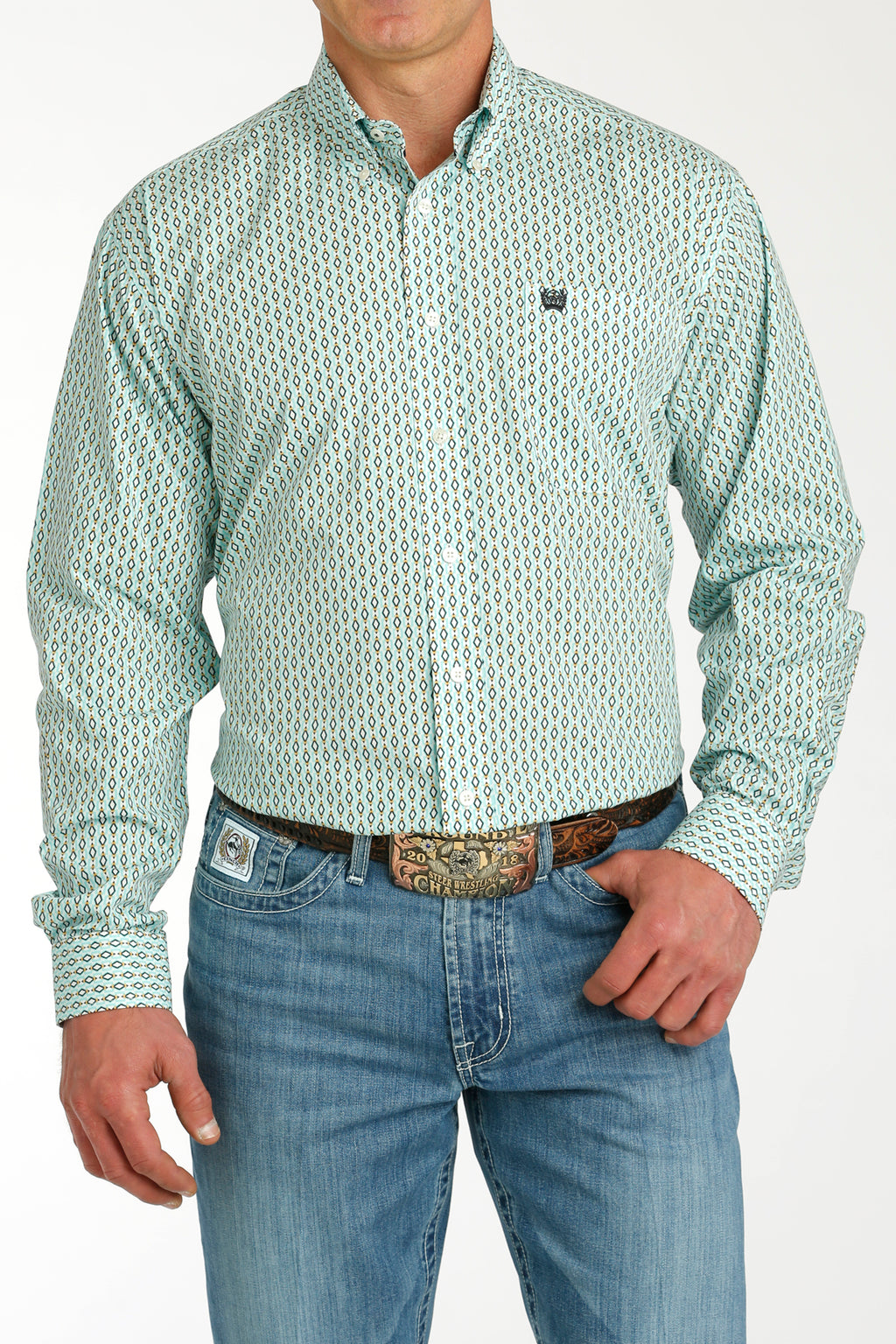 CINCH Men's Multicolor Button-Down Western Shirt