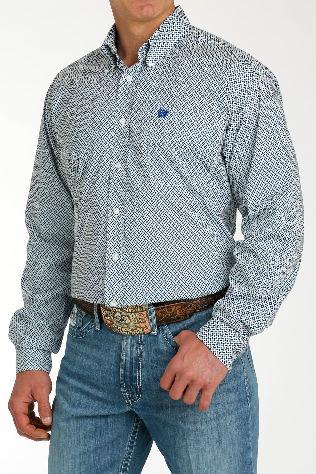 CINCH Men's White Button-Down Western Shirt