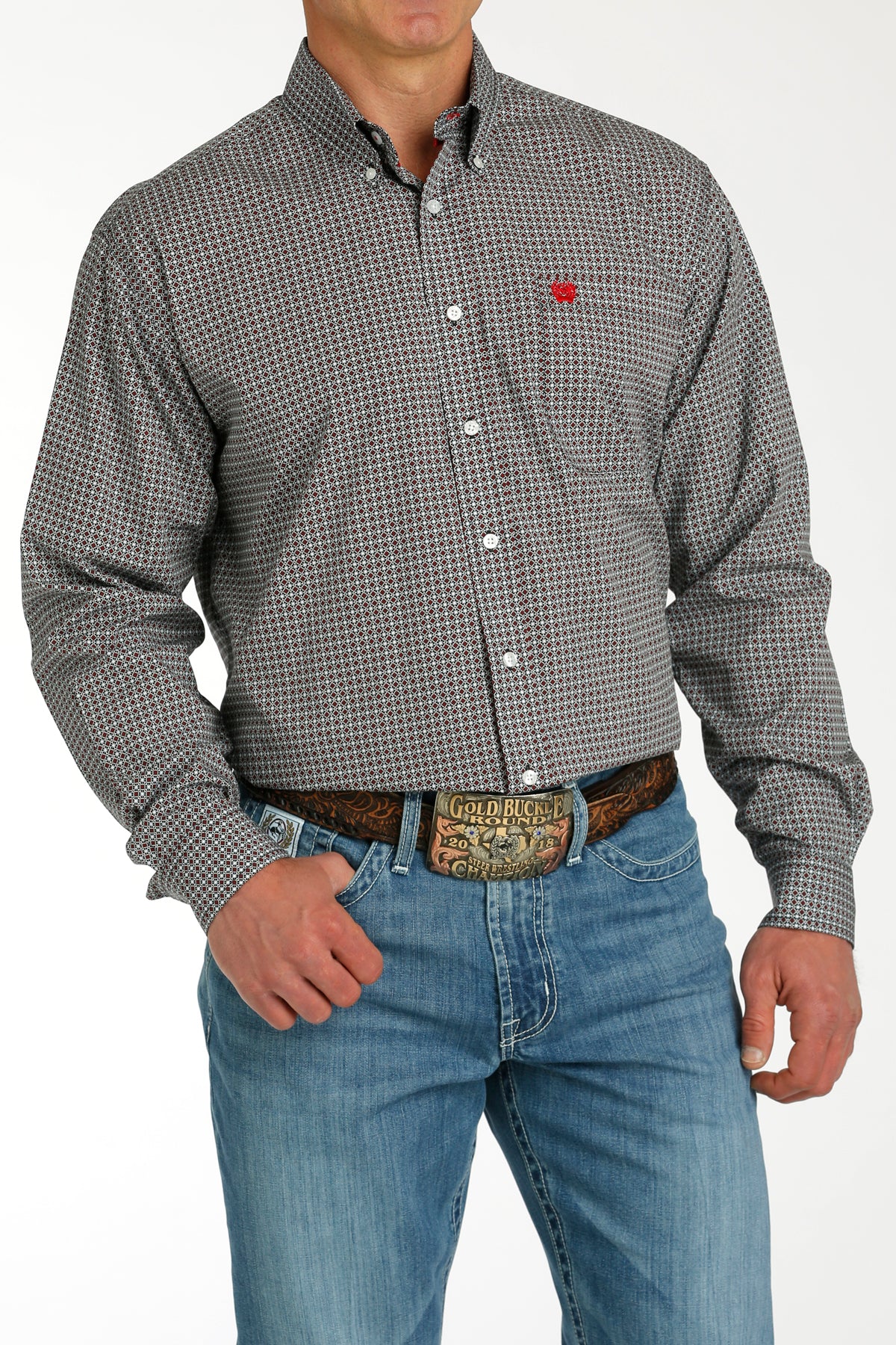 CINCH Men's Black Button-Down Western Shirt