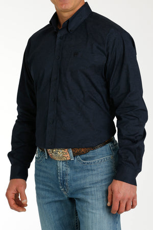 CINCH Men's Navy Button-Down Western Shirt