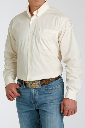 CINCH Men's Cream Button-Down Western Shirt