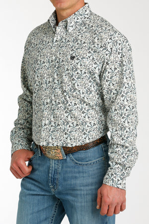 CINCH Men's White Button-Down Western Shirt