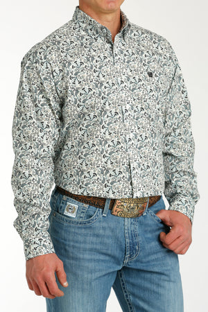 CINCH Men's White Button-Down Western Shirt