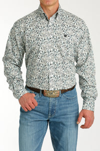 CINCH Men's White Button-Down Western Shirt