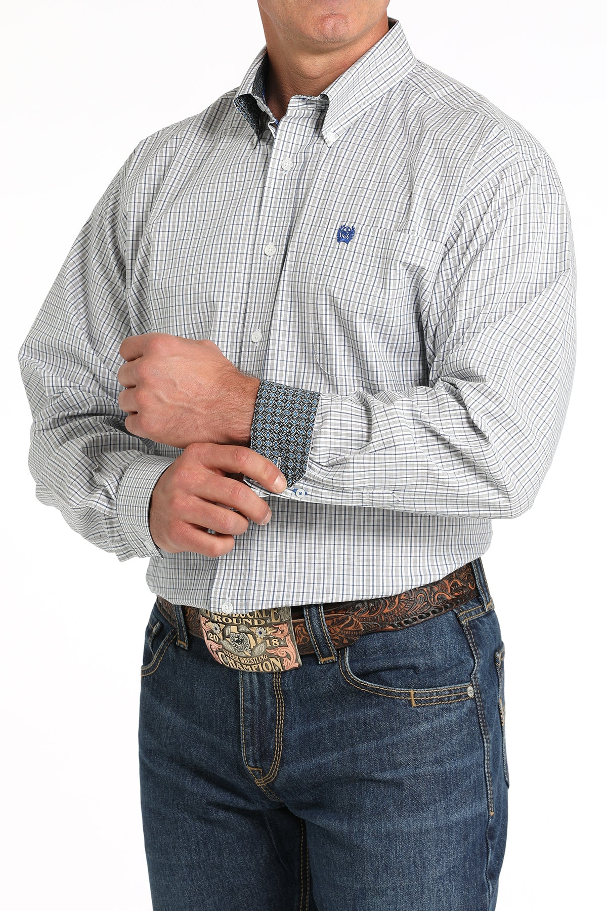 CINCH Men's Plaid Button-Down Western Shirt