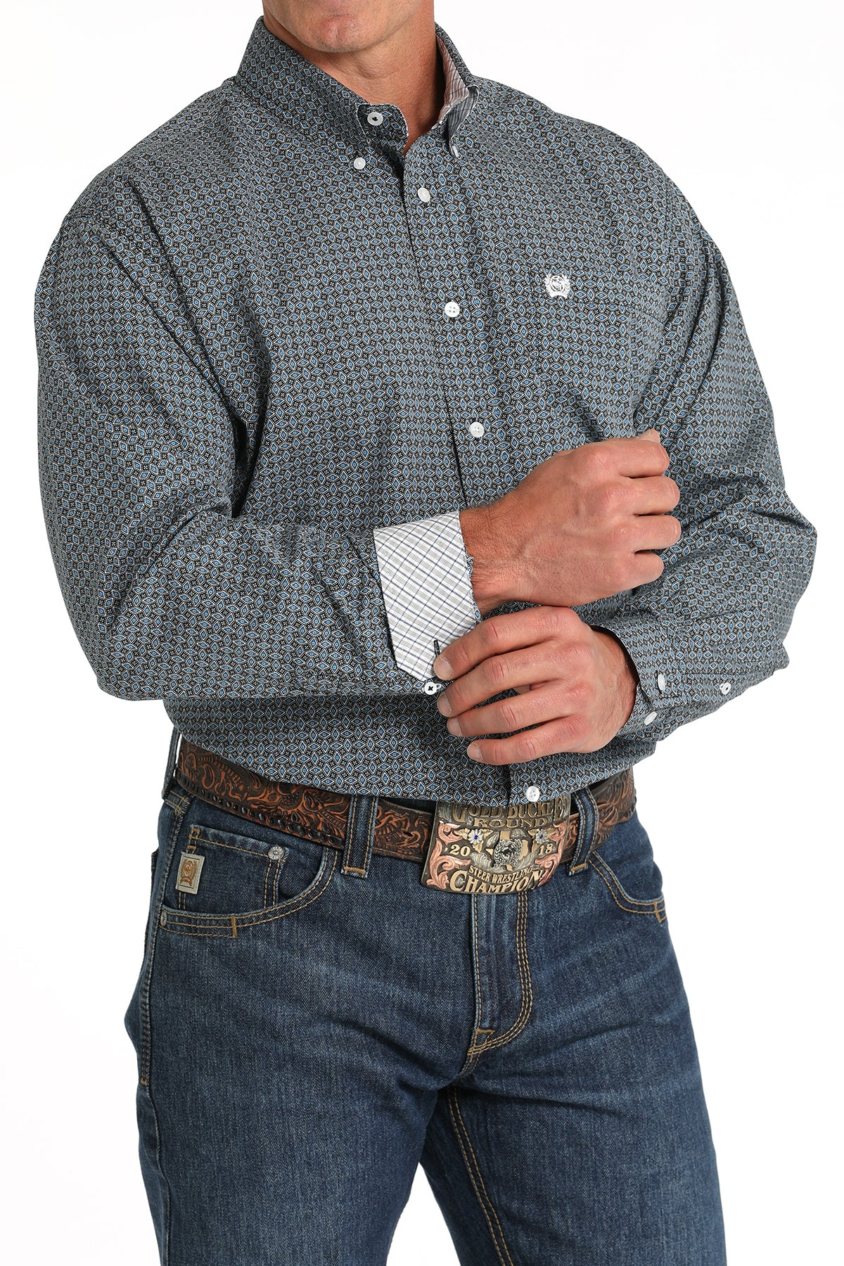 CINCH Men's Black Button-Down Western Shirt