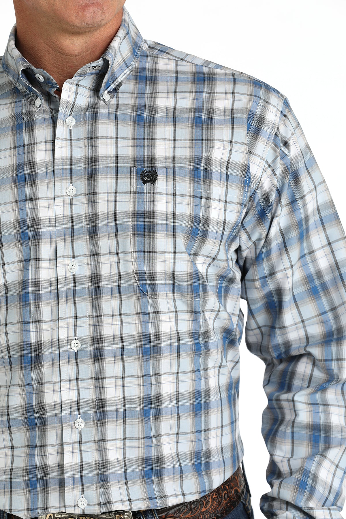 CINCH Men's Plaid Button-Down Western Shirt