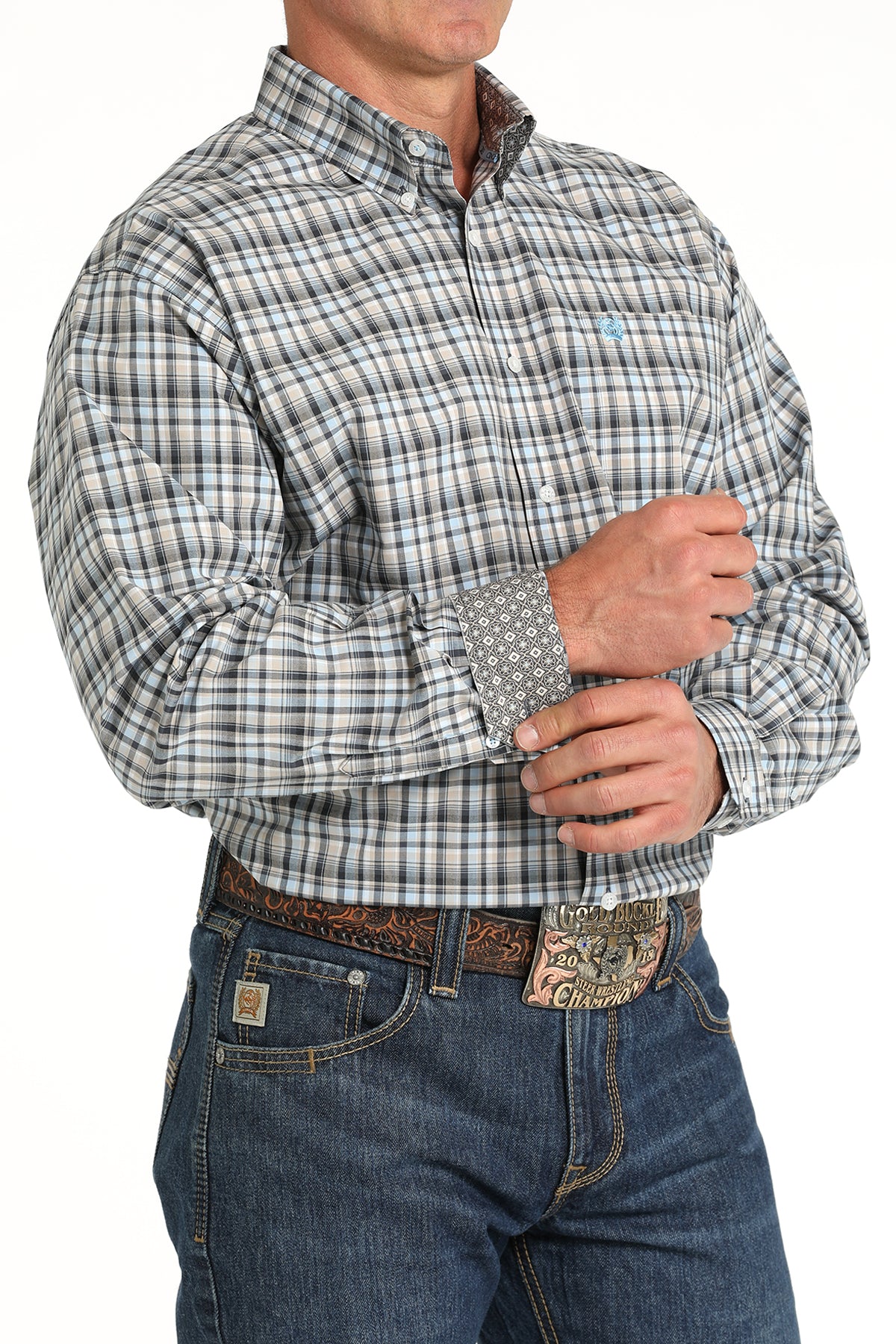 CINCH Men's Plaid Button-Down Western Shirt